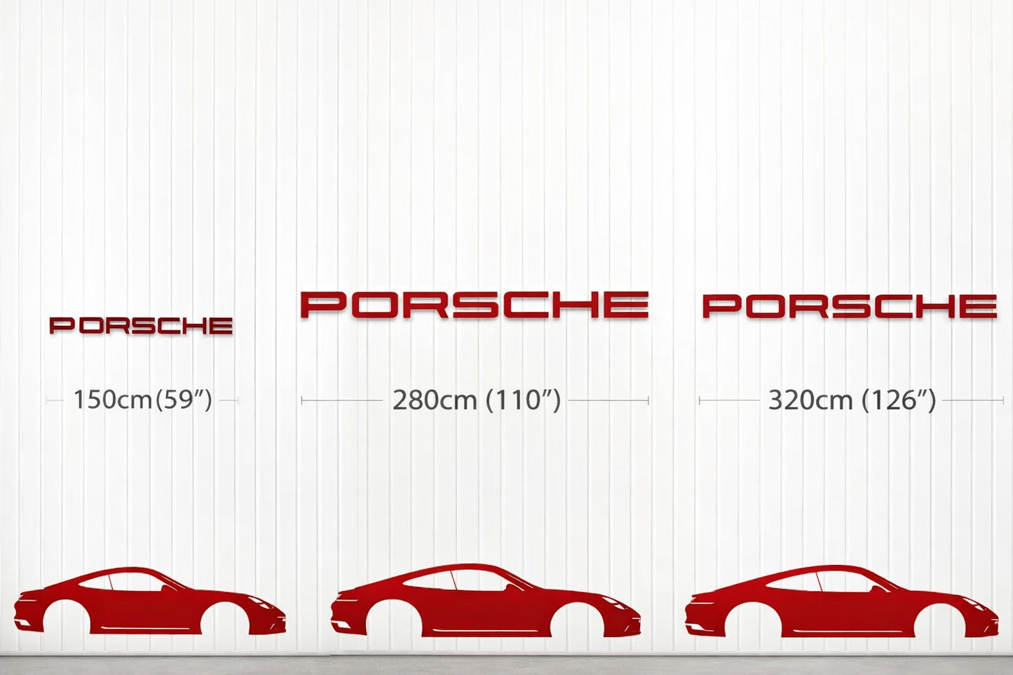 Porsche Dealership Letter Wall Sign