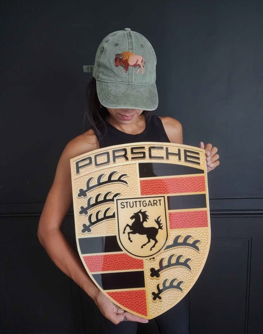 PORSCHE XXL Crest Sign