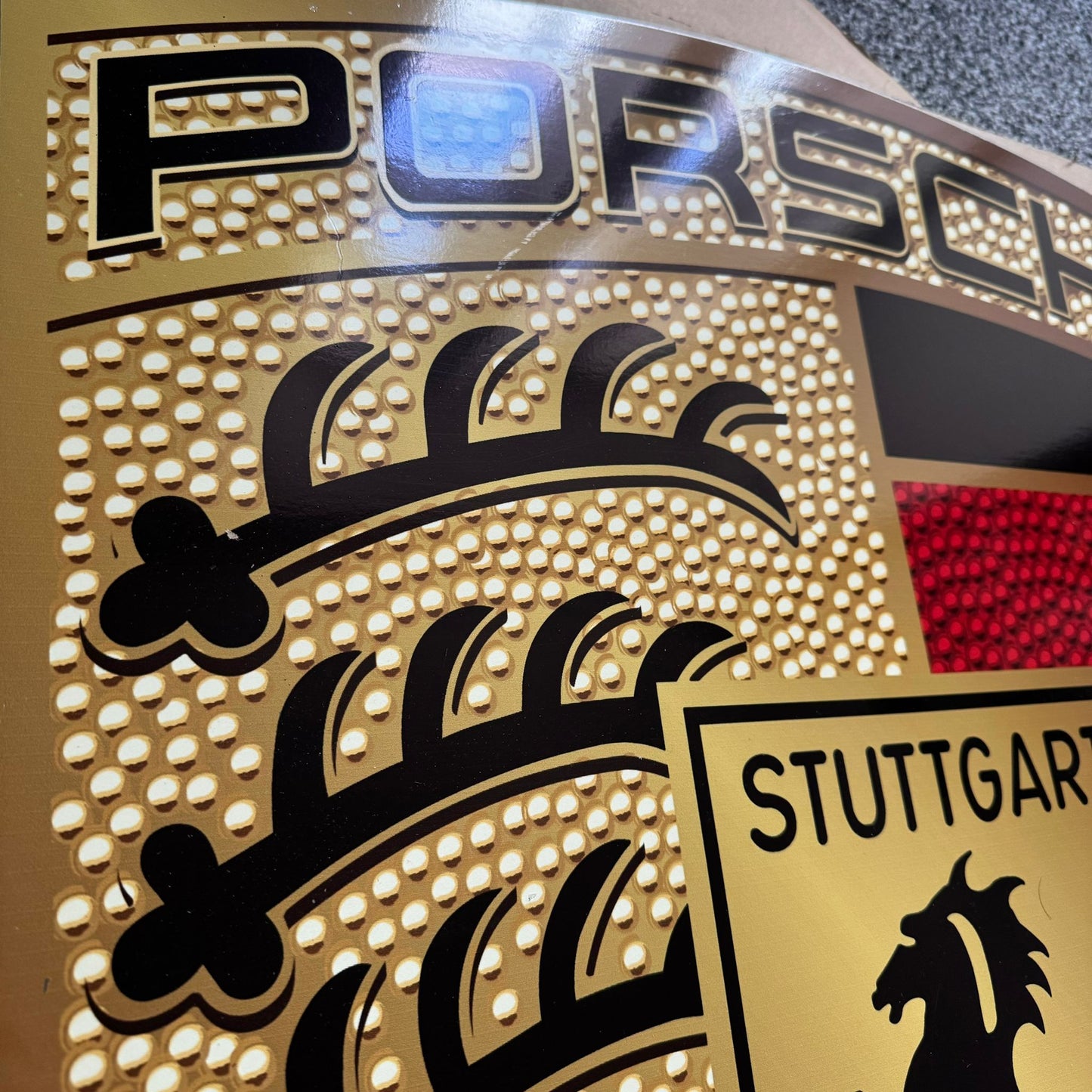 PORSCHE XXL Crest Sign