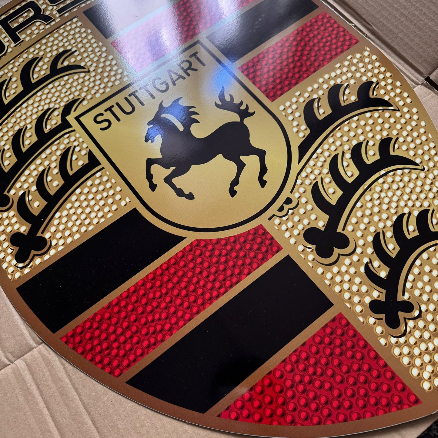 PORSCHE XXL Crest Sign