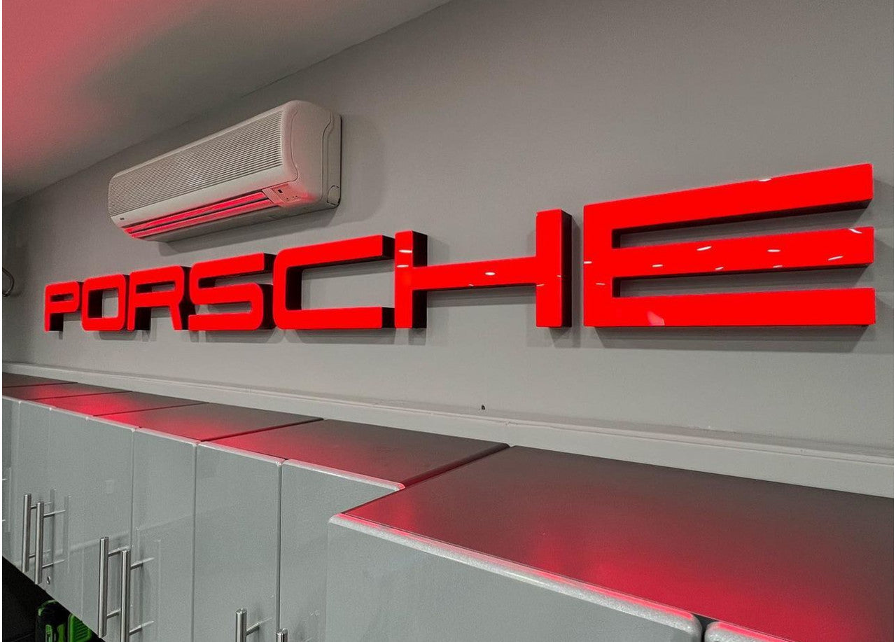 Porsche Dealership Letter Wall Sign