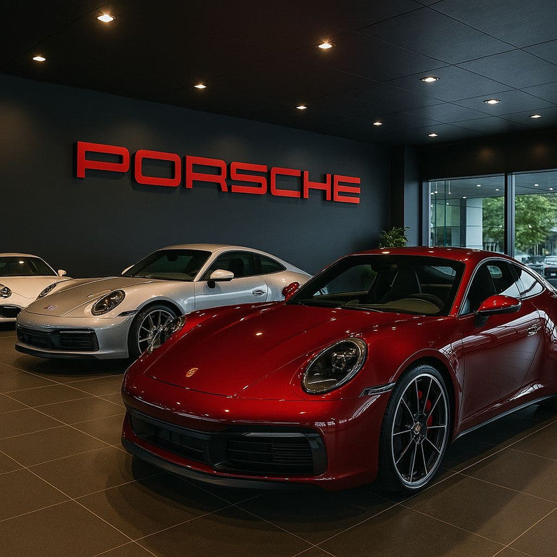 Porsche Dealership Letter Wall Sign