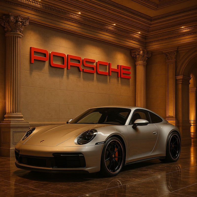 Porsche Dealership Letter Wall Sign
