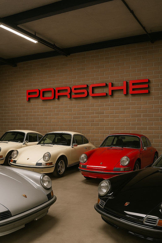 Porsche Dealership Letter Wall Sign